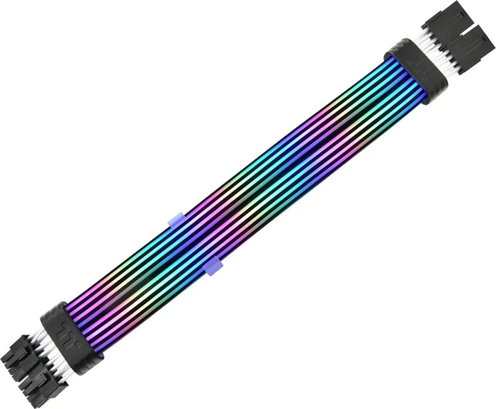 Thermaltake TtMod ARGB Cable CPU 2x 8-Pin Verlängerung 34.5cm, schwarz