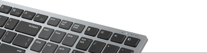 Dell KM7321W Premier Multi-Device Keyboard and Mouse Combo, Titan Grey, USB/Bluetooth, FR