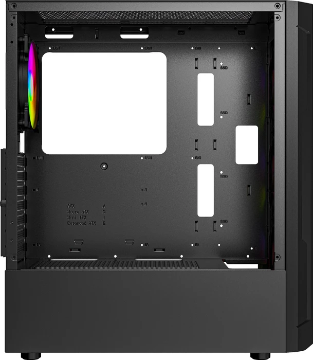 Gembird Fornax 400X Black, Glasfenster