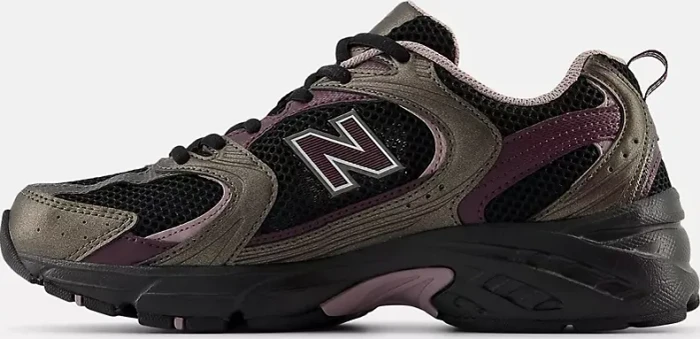 New Balance 530 black/black metallic/plum brown