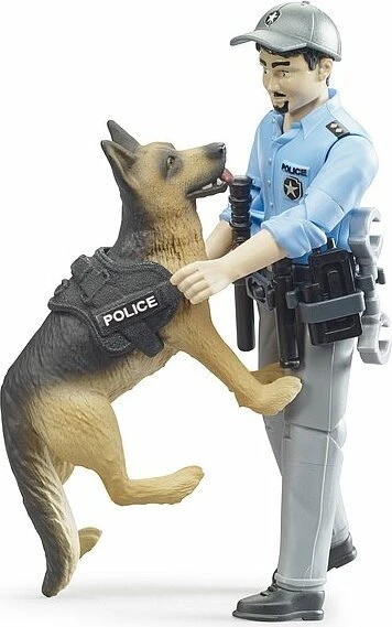 Bruder bworld - Figurenset Polizist mit Hund