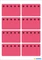 Herma Tiefkühletiketten Eiskristalle, 26x40mm, rot, 6 Blatt (48 Etiketten) Vorschaubild