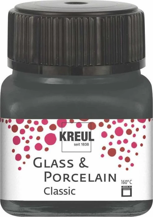 Kreul Glass & Porcelain Classic Malfarbe, grau, 20ml