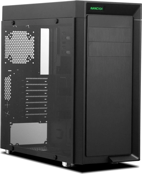 Nanoxia CoolForce 1 Basic schwarz, Glasfenster, schallgedämmt