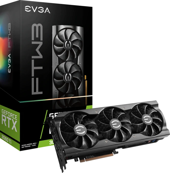 EVGA GeForce RTX 3060 Ti FTW3 Gaming, 8GB GDDR6, HDMI, 3x DP