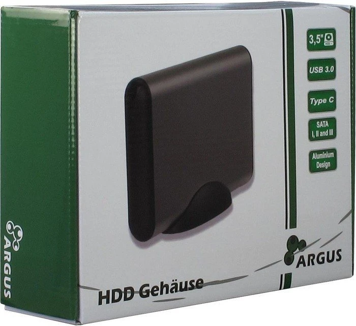 Inter-Tech Argus GD-35613-S3, schwarz, USB-C 3.0
