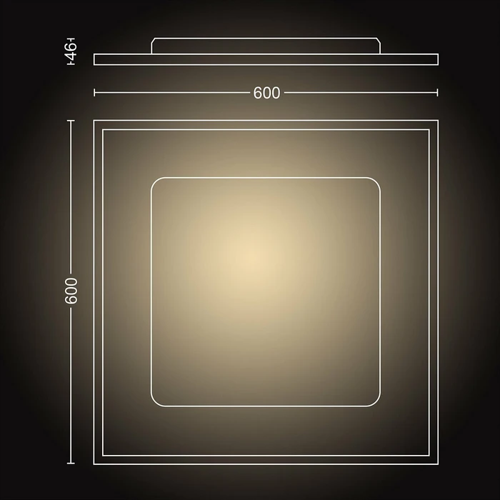 Philips Hue White Ambiance Aurelle LED Panel 60x60 46.5W