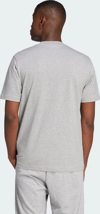 adidas Essentials Big Logo T-Shirt kurzarm medium grey heather/black (Herren)