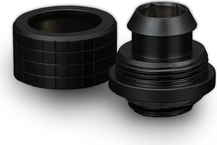 Thermal Grizzly DeltaMate Fitting ST13, G1/4" auf 13/10mm, Schlauchanschluss, schwarz