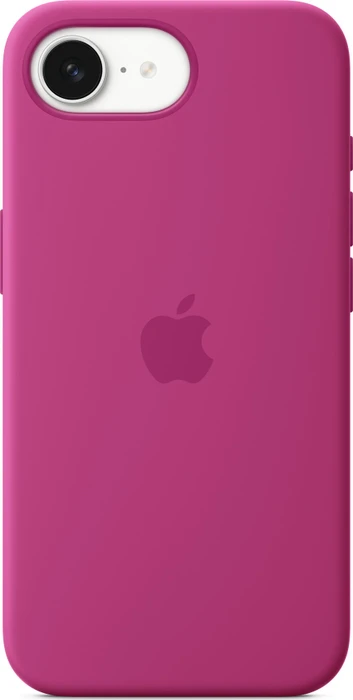 Apple Silikon Case für iPhone 16e fuchsia