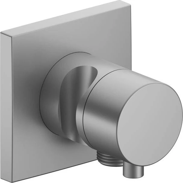 Keuco IXMO 59556 Comfort 2-Wege Umstellventil mit Schlauchanschluss und Brausehalter eckig aluminium-finish