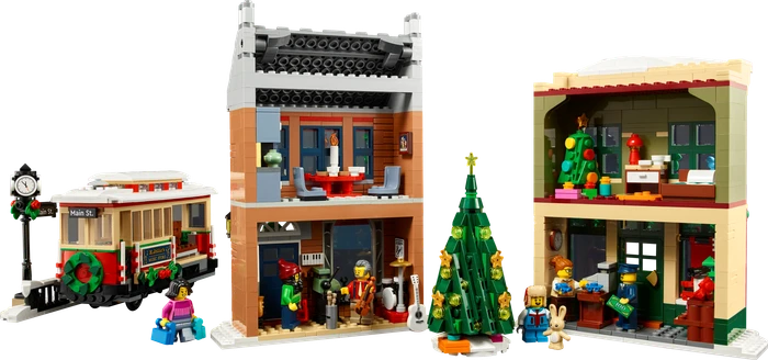 LEGO Icons - Weihnachtlich geschmückte Hauptstraße