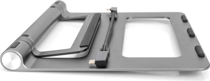 Digitus Variabler Notebookständer mit 7-Port Pop-Out USB-C Docking Station, USB-C 3.0 [Buchse]