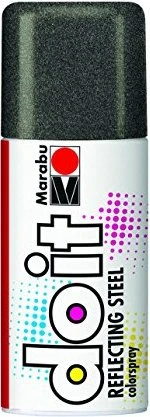 Marabu Do It Colorspray Reflecting Steel, schwarz, 150ml
