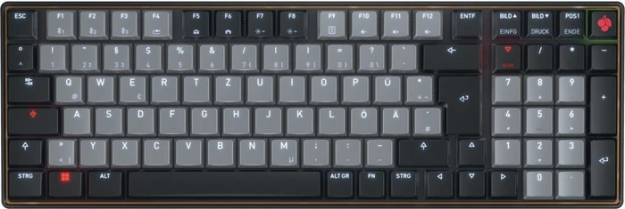 Cherry KW 550 MX LP, schwarz, MX LOW PROFILE 2.0 IVORY, USB/Bluetooth, DE