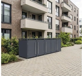 Westmann Pedura Mülltonnenbox 5x 240l anthrazit
