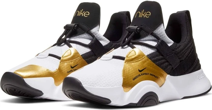 Nike SuperRep Groove white/metallic gold coin/black (Damen)