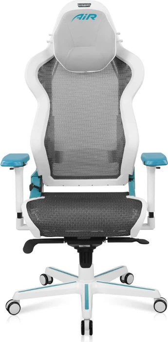 DXRacer Air Mesh Gamingstuhl, weiß/cyan
