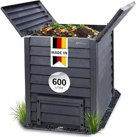 Garantia Thermo-Wood Komposter 600l anthrazit inkl. Bodengitter