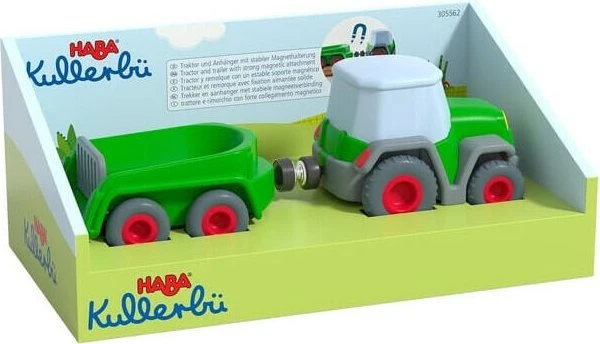 HABA Kullerbü Traktor mit Anhänger