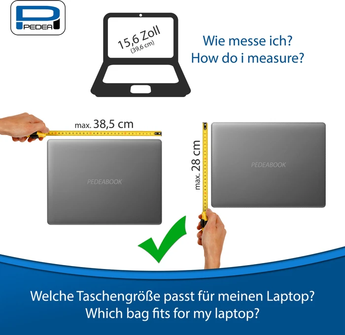 Pedea Trendline Notebook 15.6" Tragetasche schwarz