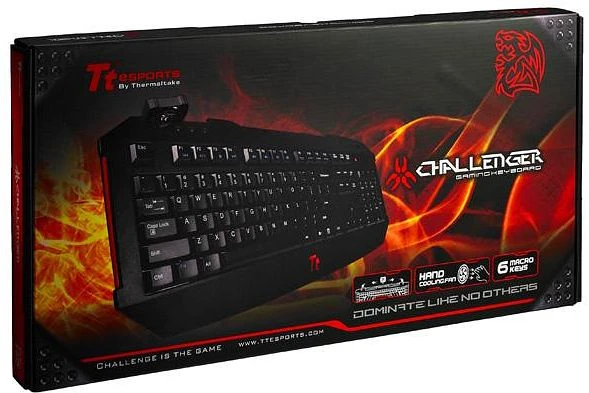 Tt esports Challenger Gaming Keyboard, USB, DE