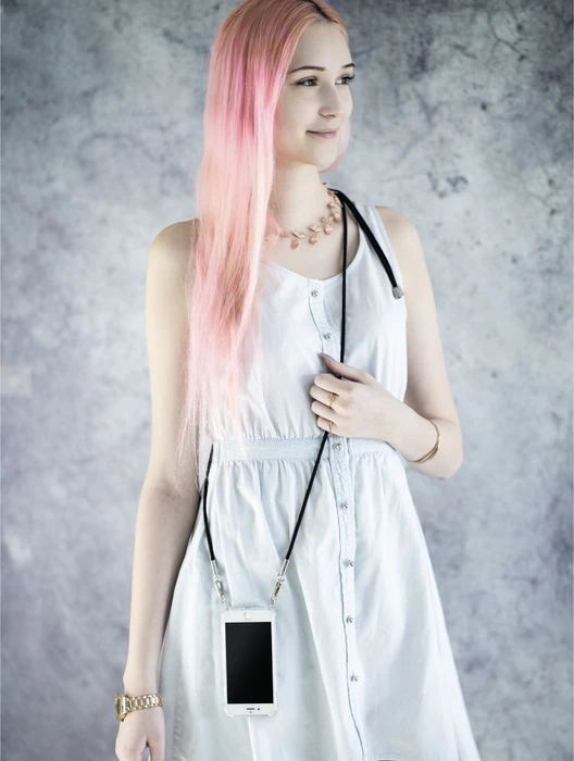 Hama Cross-Body-Cover mit Umhängekordel für Apple iPhone 7 Plus/8 Plus transparent