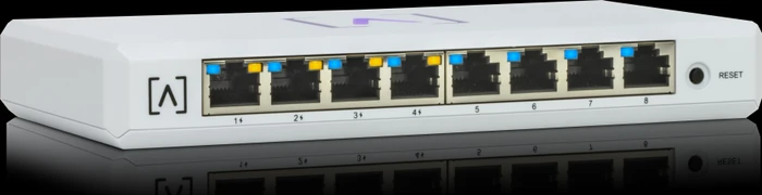 Alta Labs S8-PoE Desktop Gigabit Managed Switch, 8x RJ-45, 60W PoE+
