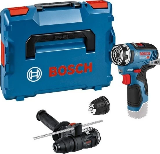 Bosch Professional GSR 12V-35 FC FlexiClick Akku-Bohrschrauber solo inkl. L-Boxx + Zubehör