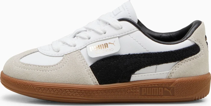 Puma Palermo Leather puma white/vapor gray/gum (Junior)