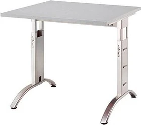 Hammerbacher Ergonomic Plus F-Serie FS08/5 Schreibtisch 80x80cm grau/silber