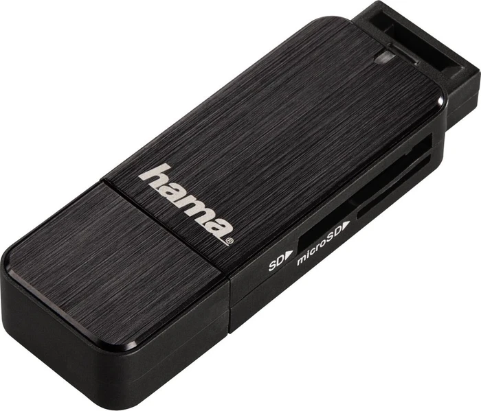 Hama Dual-Slot-Cardreader schwarz, USB-A 3.0 [Stecker]