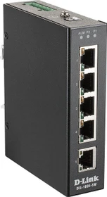 D-Link DIS-100E Industrial Railmount Switch, 5x RJ-45 (DIS-100E-5W)