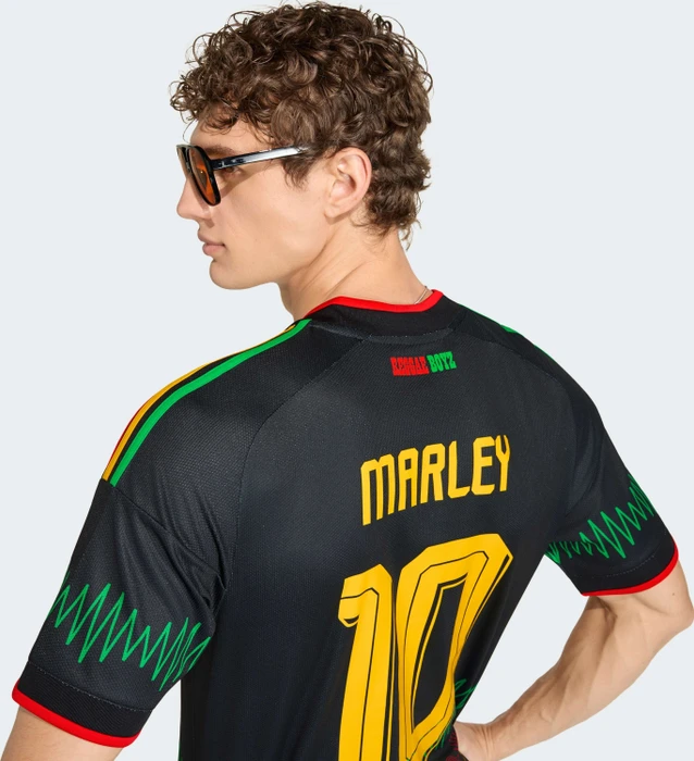adidas Jamaika 26 x Bob Marley 2026 Auswärtstrikot kurzarm (Herren)