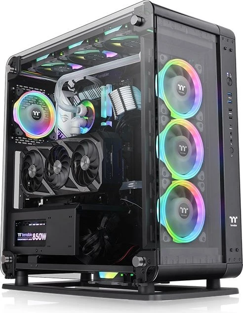 Thermaltake Core P6 TG, schwarz, Glasfenster