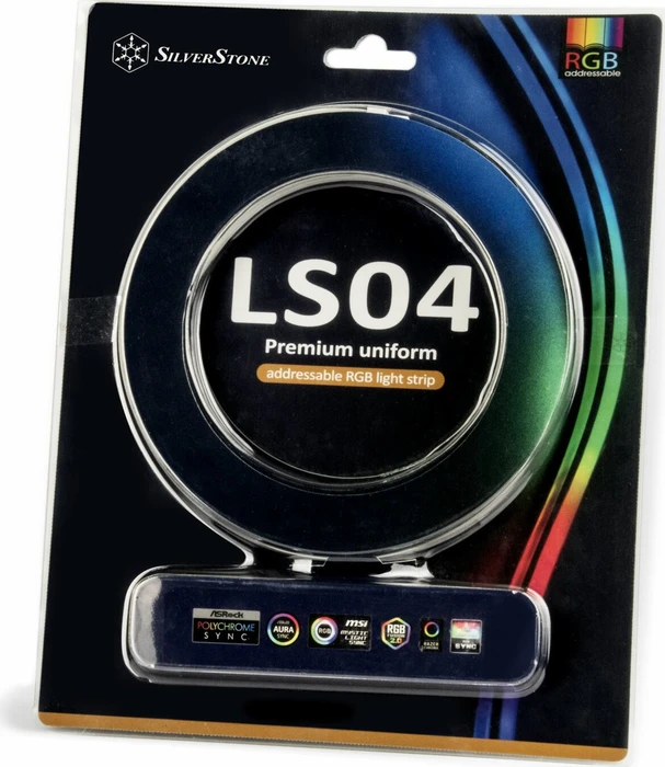 SilverStone LS04, ARGB beleuchtet, LED-Streifen, weiß