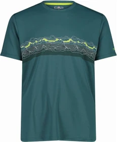 CMP Pique Adventure Print Funktionsshirt kurzarm lichen (Herren)