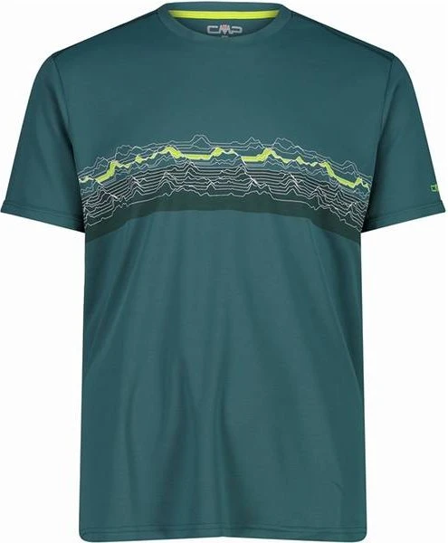 CMP Pique Adventure Print Funktionsshirt kurzarm lichen (Herren)