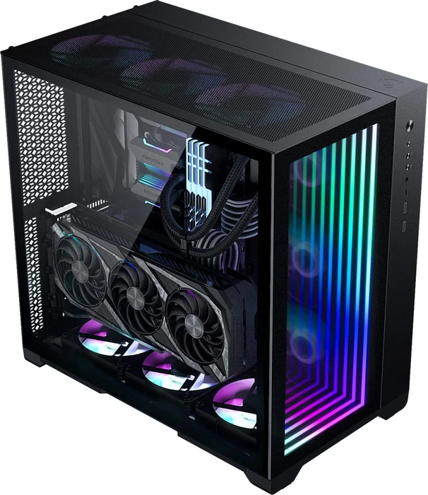 MetallicGear / MagniumGear Neo Qube 2 IM Infinity Mirror, schwarz, Glasfenster
