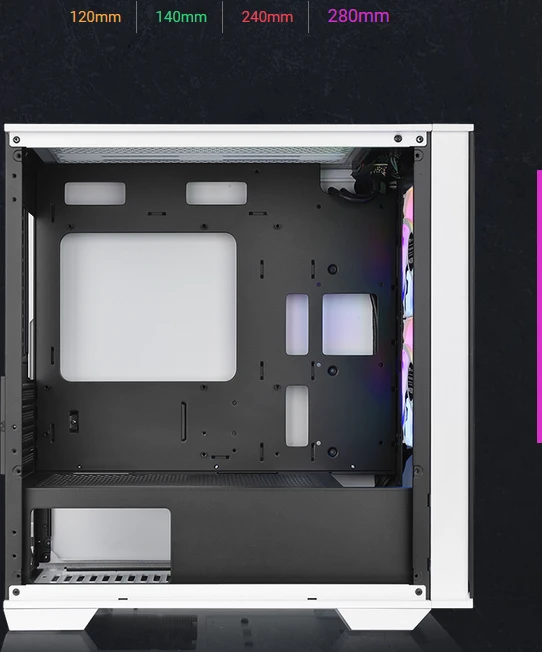 Thermaltake Divider 170 TG ARGB Snow Edition, weiß, Glasfenster