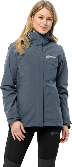 Jack Wolfskin Luntal 3in1 Funktionsjacke graphite/cool grey (Damen)