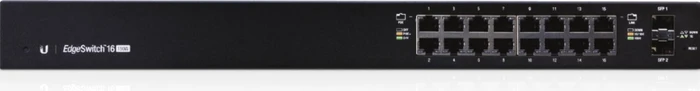Ubiquiti EdgeSwitch 16 Rackmount Gigabit Managed Switch, 16x RJ-45, 2x SFP, 150W PoE+