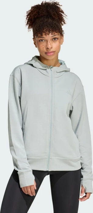 adidas Designed 4 Training Hoodie wonder sage (Damen)
