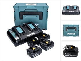 Makita Powersource-Kit Starterset 18V, 4.0Ah, Li-Ionen, 4 Akkus [16.0Ah] [288Wh]