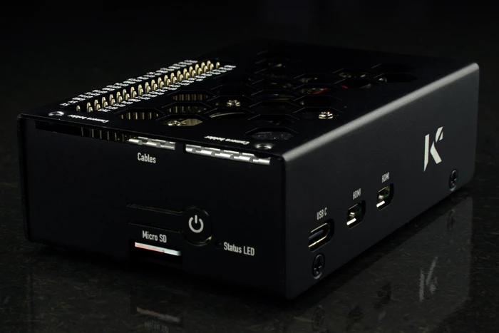 KKSB Aluminiumgehäuse für Raspberry Pi 5, schwarz
