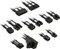 Kolink Core Pro Braided Cable Extension Kit 12V-2x6, Typ 1, Sense-Pins an der Oberseite, Jet Black/Brilliant White Vorschaubild
