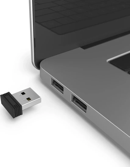 Hama MW-600 Optische Funkmaus Dual-Modus mit USB-C/USB-A schwarz, USB