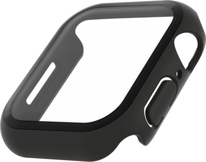 Belkin ScreenForce antimikrobieller TemperedCurve 2-in-1-Displayschutz mit Schutzrand für Apple Watch (40mm/41mm) schwarz