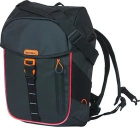 Basil Miles Tarpaulin Backpack Gepäcktasche schwarz/orange