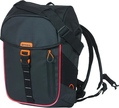 Basil Miles Tarpaulin Backpack Gepäcktasche schwarz/orange